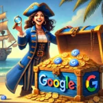 female pirate discovers google chest